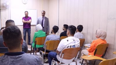 عميد كلية الإعلام يتفقد القاعات الدراسية مع بداية العام الدراسي الجديد 2022-2023