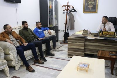 اجتماع معاون العميد للشؤون الإدارية مع موظفي شؤون الديوان