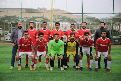 فريق الآداب يتغلب على فريق كلية الهندسة في بطولة الجامعة لخماسي كرة القدم 