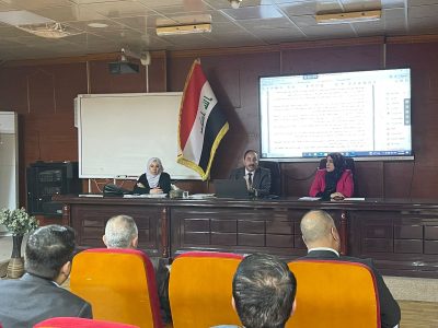كلية طب الاسنان تنظم ورشة عمل حول استمارة تقييم الاداء